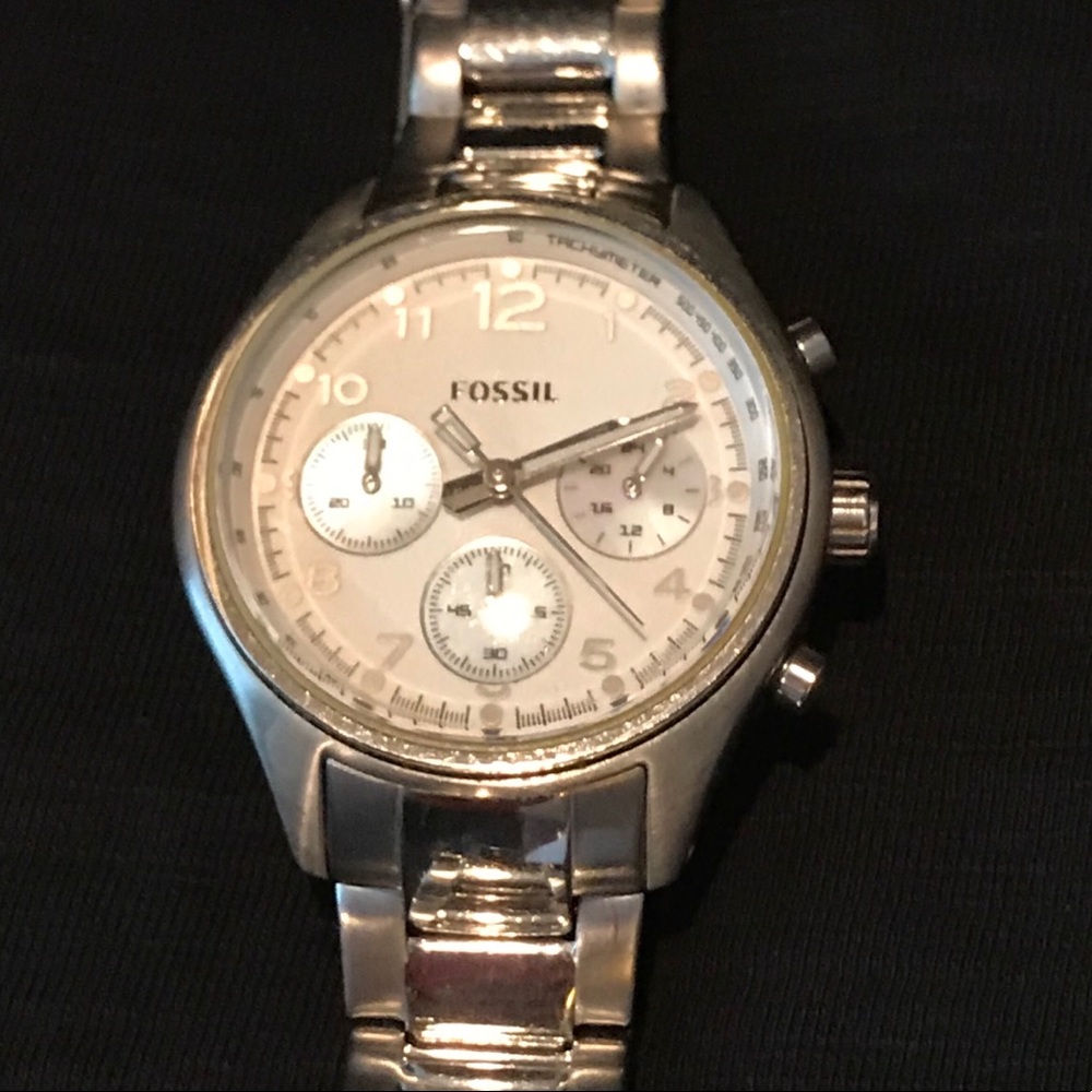 Fossil silver Watch